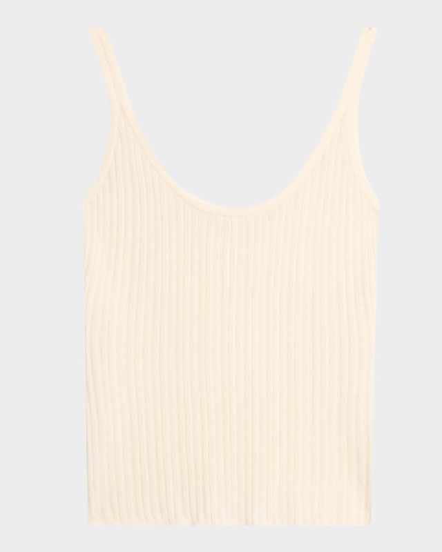 Pointelle Knit Slim Tank Top